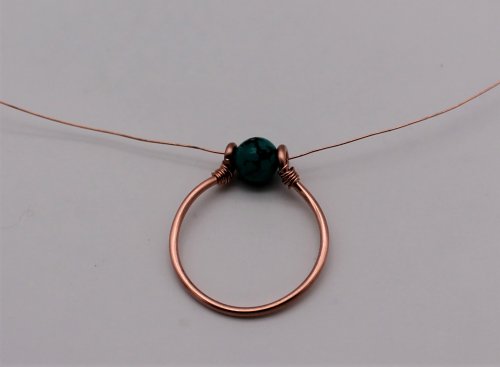 Abby Hook's Dainty Boho Ring - Overlap the wrapping, Contemporary Wire Jewelry, Loops, Wire Loop, Wrapped Wire Loop, coil the wire around the shank
